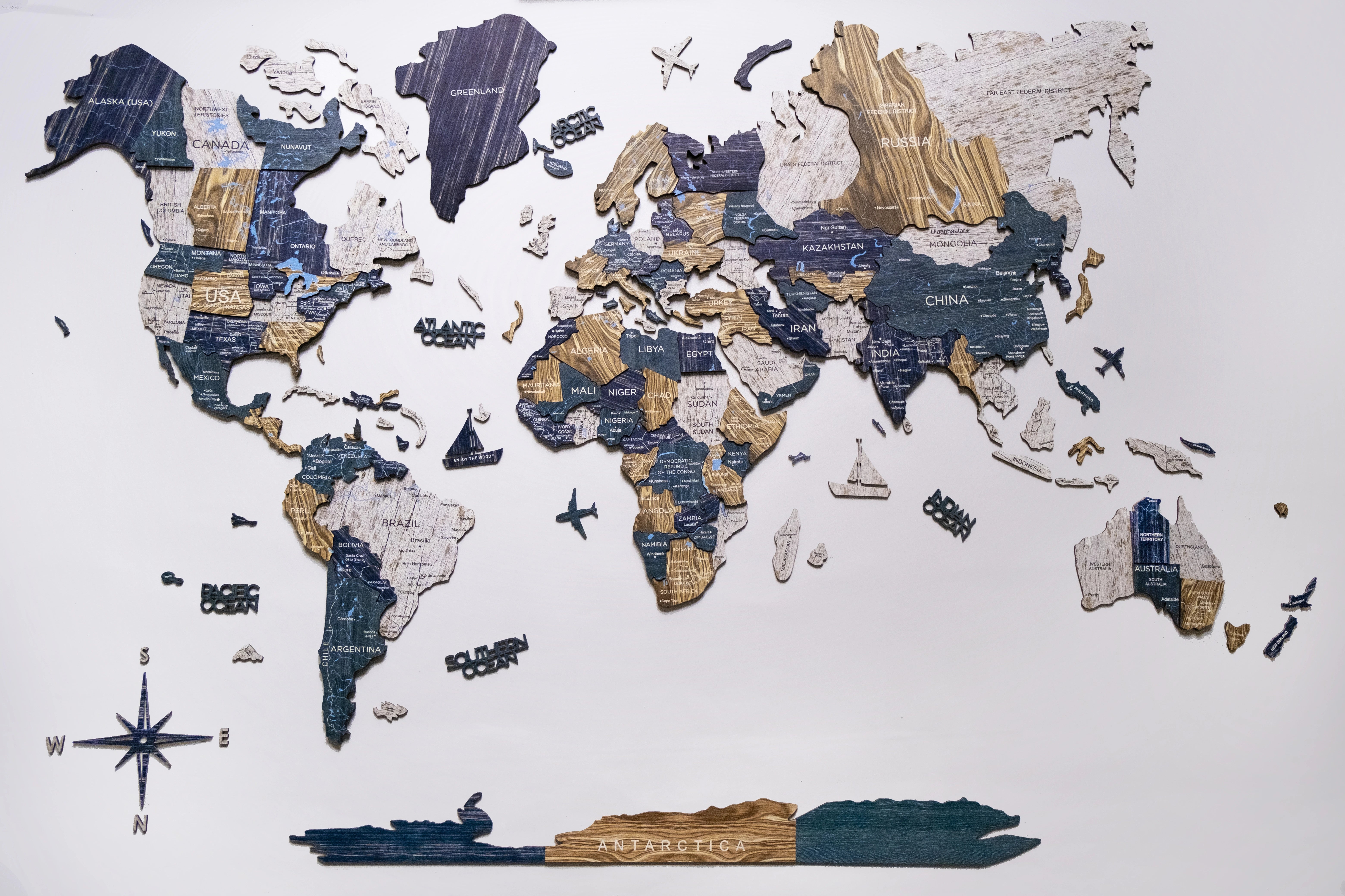 2D Verdenskart i Tre «Mystery Edition»