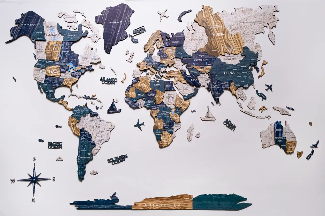 2D Verdenskart i Tre «Mystery Edition»